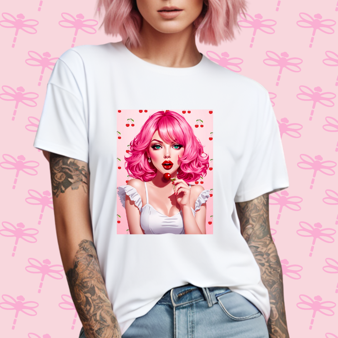 Cherry Pink T-Shirt
