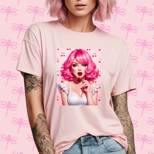Cherry Pink T-Shirt