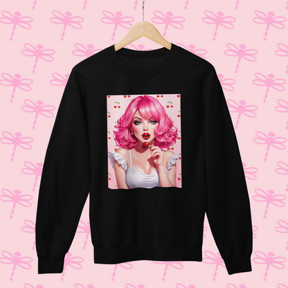 Cherry Pink Sweatshirt