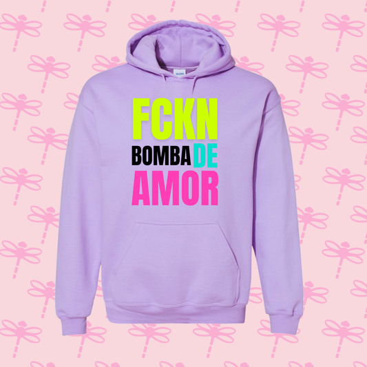 Fckn Bomba de Amor Hoodie